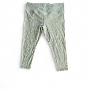 Athleta Cropped ribbed Sage Green High-Waist Leggings